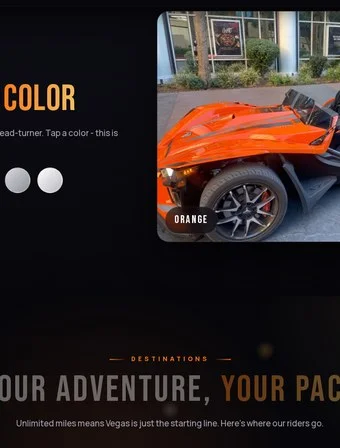 Fleet section of the redesigned 4 Da Thrills site