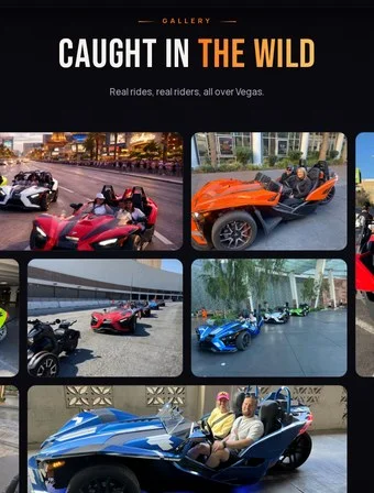 Gallery section of the redesigned 4 Da Thrills site