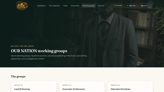 OUR NATION working groups inside the members app