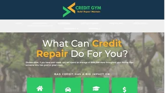 Credit Repair page - before and after video comparison