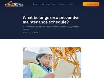 An Insights article on the redesigned FaciliSite site