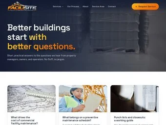 Insights page of the redesigned FaciliSite site