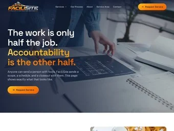 Process page of the redesigned FaciliSite site
