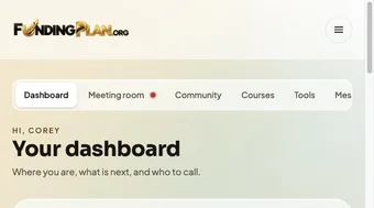 Member dashboard showing points, level progress and next steps