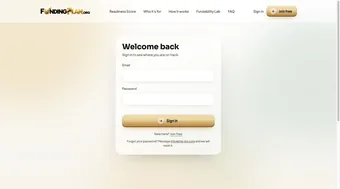 Member sign in page