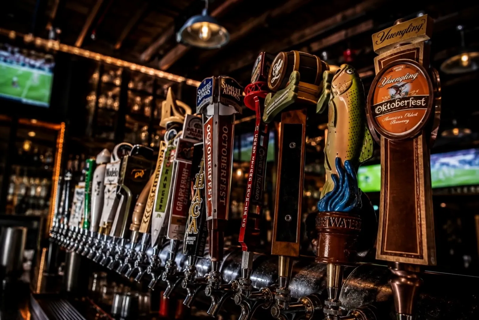Bar taps, video still from the new specials page
