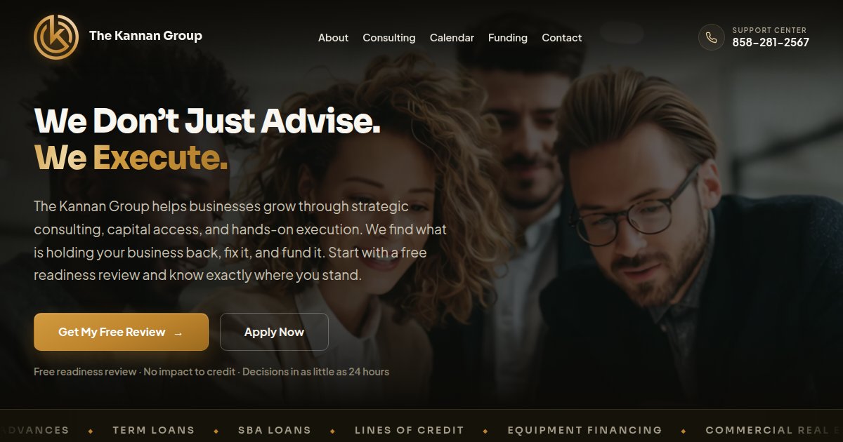 Live homepage of the-kg.com