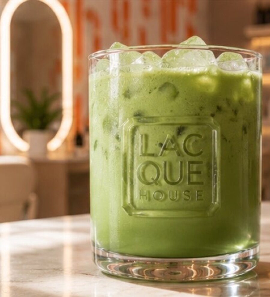 A matcha drink ordered through the Experience App