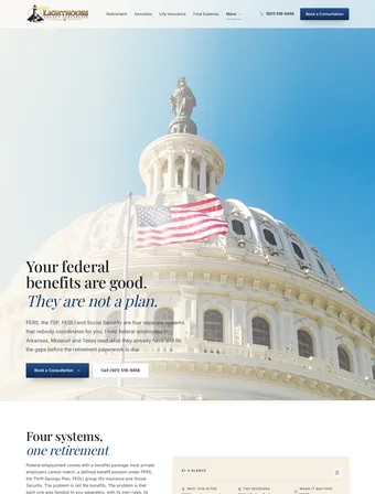 Lighthouse Legacy Strategies federal employees page, live