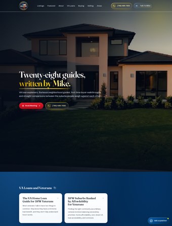Blog page of the redesigned Mike Ritrovato site