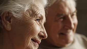 Dementia care - stock photo turned into real video