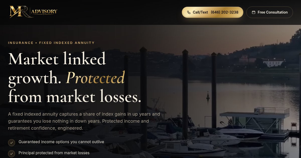 Fixed indexed annuities page, live