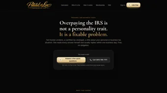 Personal and business tax help page