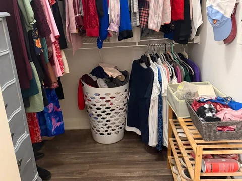 A real Texas Nova Cleaning job, closet after organizing