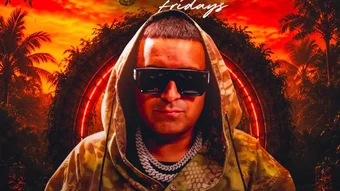 Rooftop Garden Fridays flyer, still turned into video