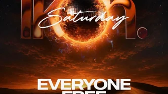 ikon Saturdays flyer, still turned into video
