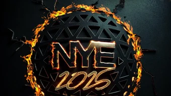 NYE 2025 flyer, still turned into video