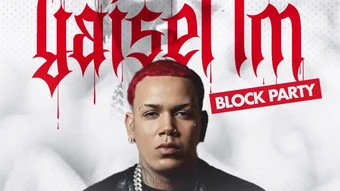 Yaisel LM Block Party flyer, still turned into video